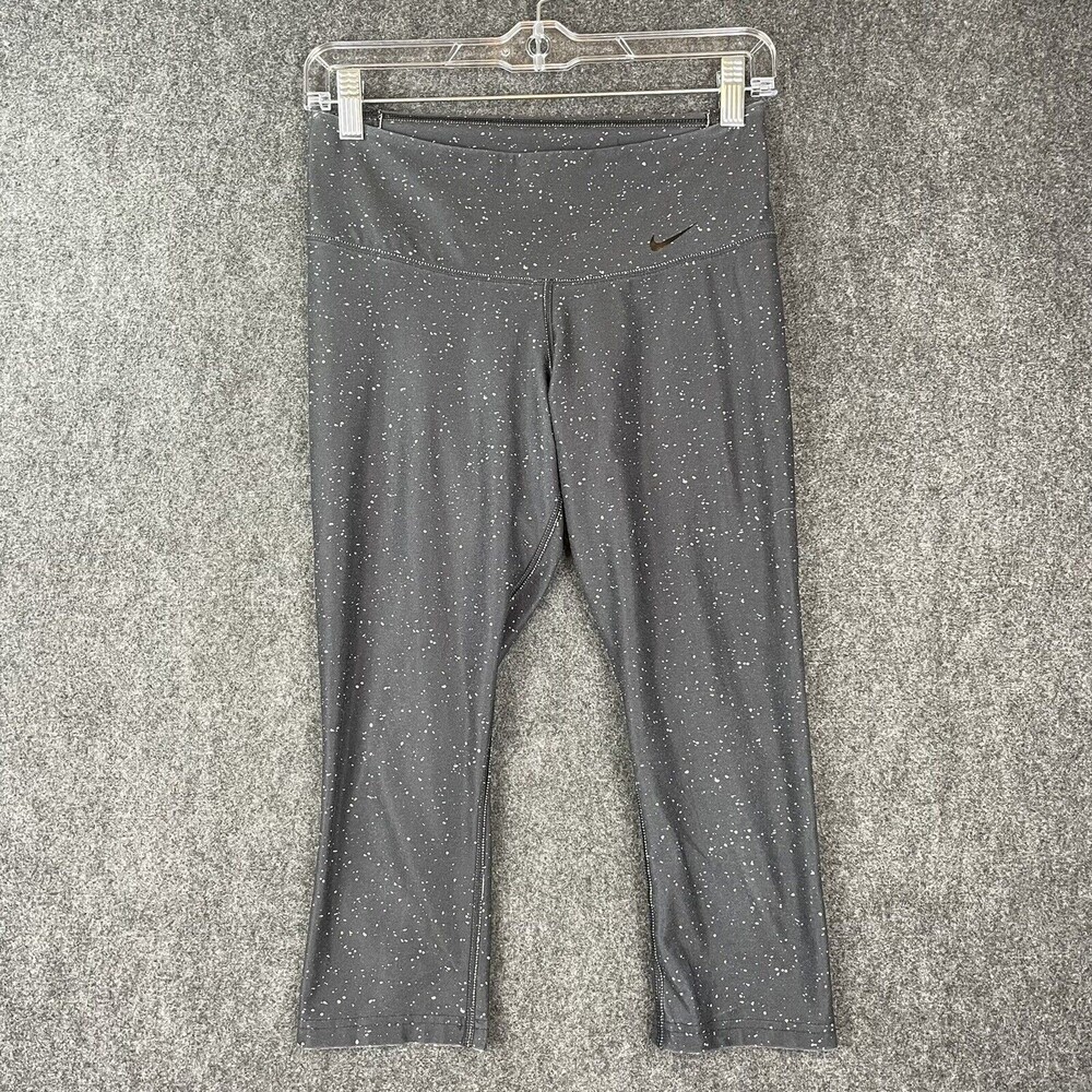 Nike Legendary Dri-Fit Leggings Women’s Workout Tight Crop Charcoal XS EUC